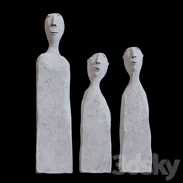 Man – a sculpture of cement 3DSMax File - thumbnail 2