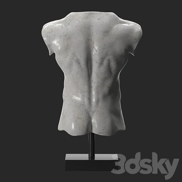 Marble Male Torso 3DSMax File - thumbnail 5