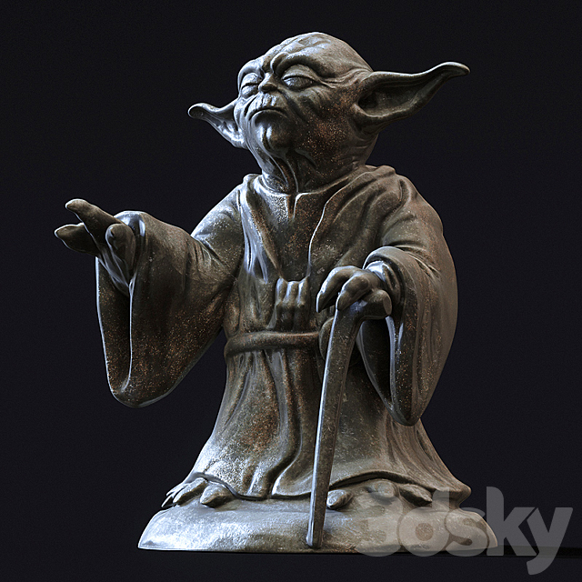 Master Yoda 3ds Max - thumbnail 1