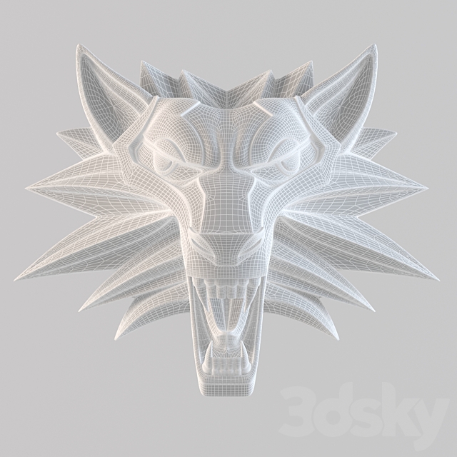 Medallion Witcher for 3D printer 3DSMax File - thumbnail 4