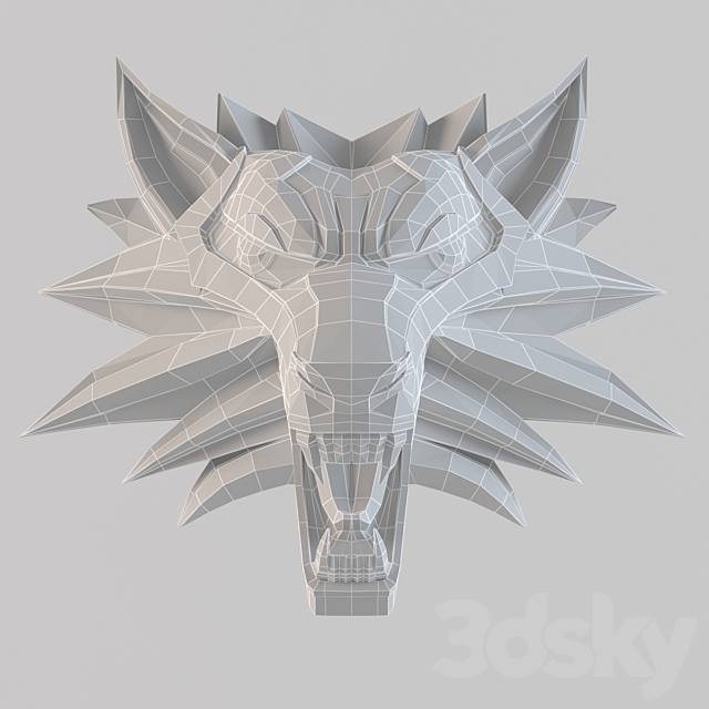 Medallion Witcher for 3D printer 3DSMax File - thumbnail 5