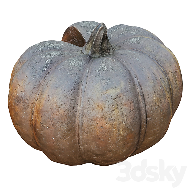 Metal Pumpkin Sculpture 3DSMax File - thumbnail 3