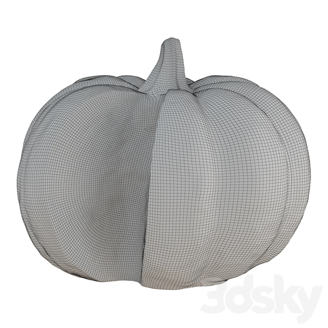 Metal Pumpkin Sculpture 3DSMax File - thumbnail 5