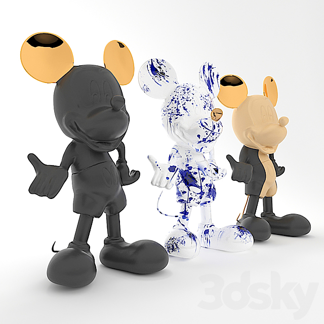 mickey mouse leblon delienne 3DS Max Model - thumbnail 2