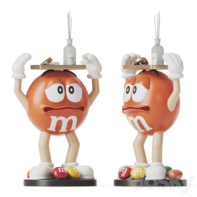 M&M&s Candy 3DS Max Model - thumbnail 1