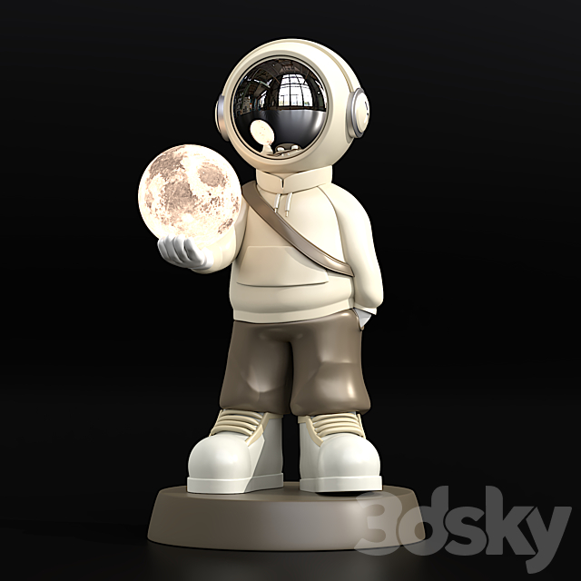 Modern Astronaut Light 3ds Max - thumbnail 1