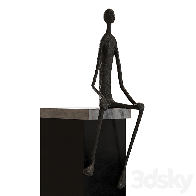 Mr. Jones Statue 3DS Max Model - thumbnail 2