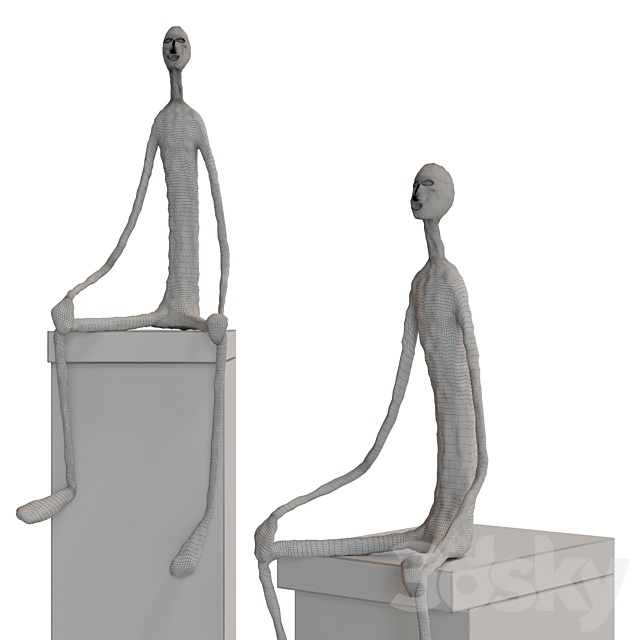 Mr. Jones Statue 3DS Max Model - thumbnail 3