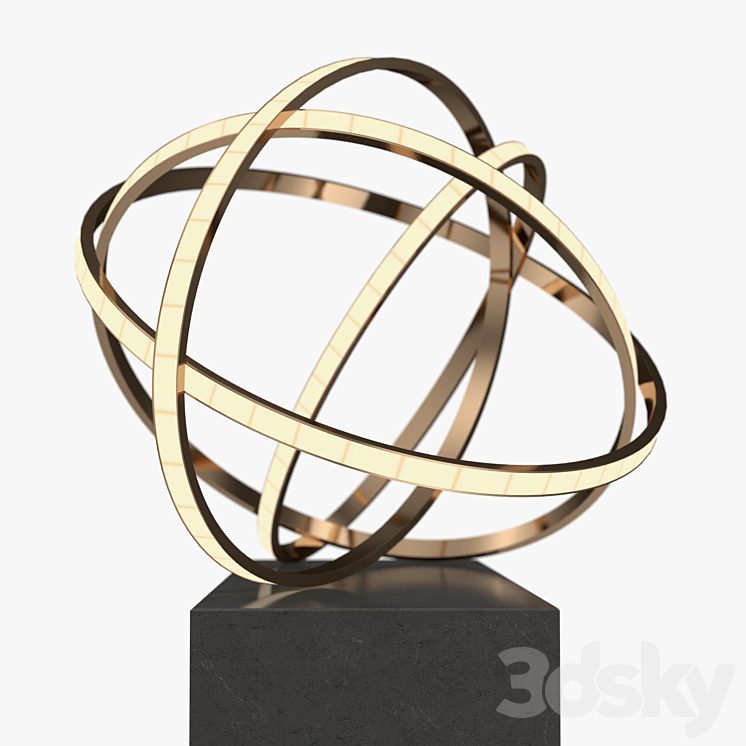 Niamh Barry – Falling light sculpture 3DS Max - thumbnail 1