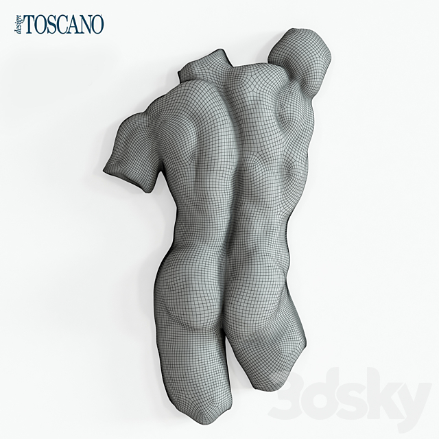 Nude Torso Wall Sculptures 3DS Max Model - thumbnail 2