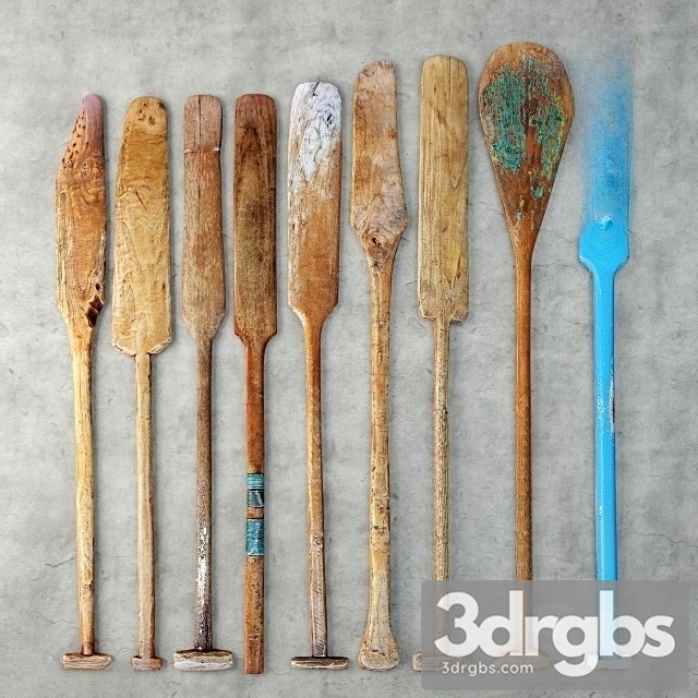 Oars Like Lodka 02 3dsmax Download - thumbnail 1