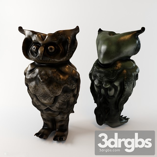 Owl Sculpture 3dsmax Download - thumbnail 1