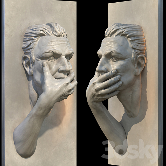 Panel “I will not say” 3DSMax File - thumbnail 2