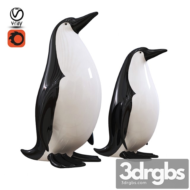 Penguin statuettes 3dsmax Download - thumbnail 1