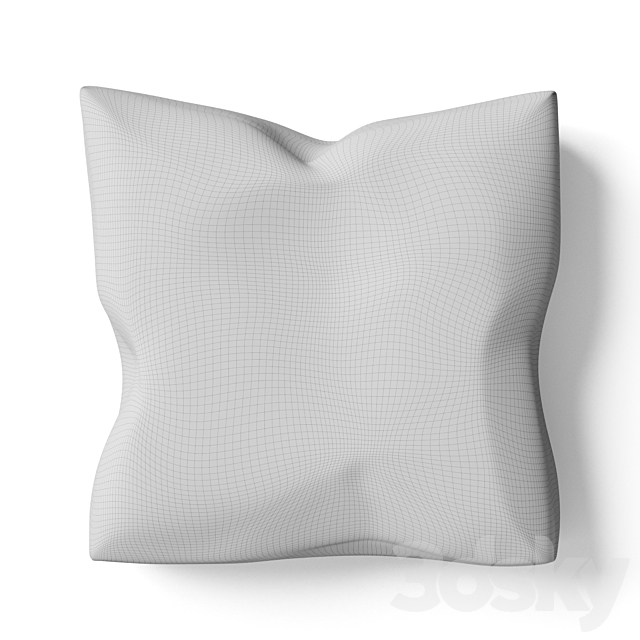 Plastic wall panel pillow 3DSMax File - thumbnail 5