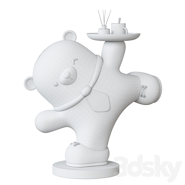 Polar bear organizer _ figurine 3DS Max Model - thumbnail 3