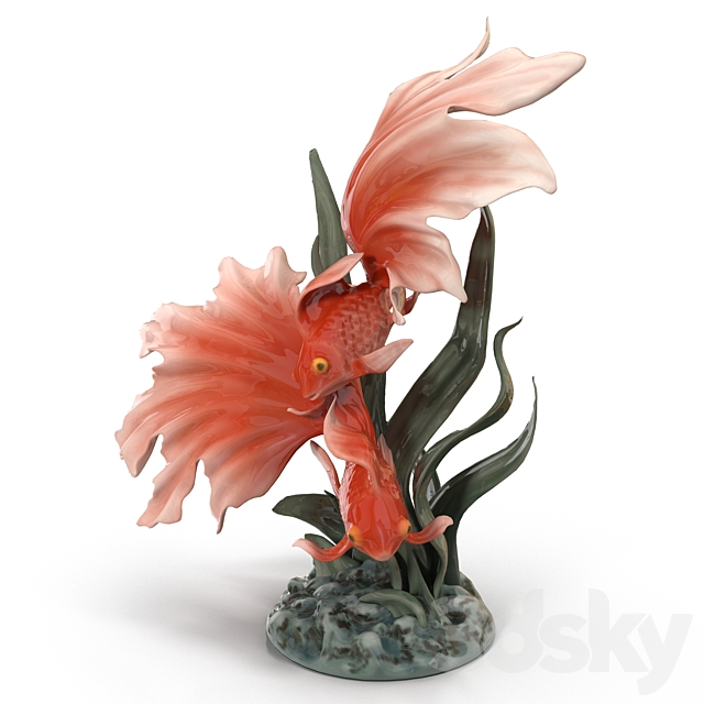 Porcelain fish 3DSMax File - thumbnail 3