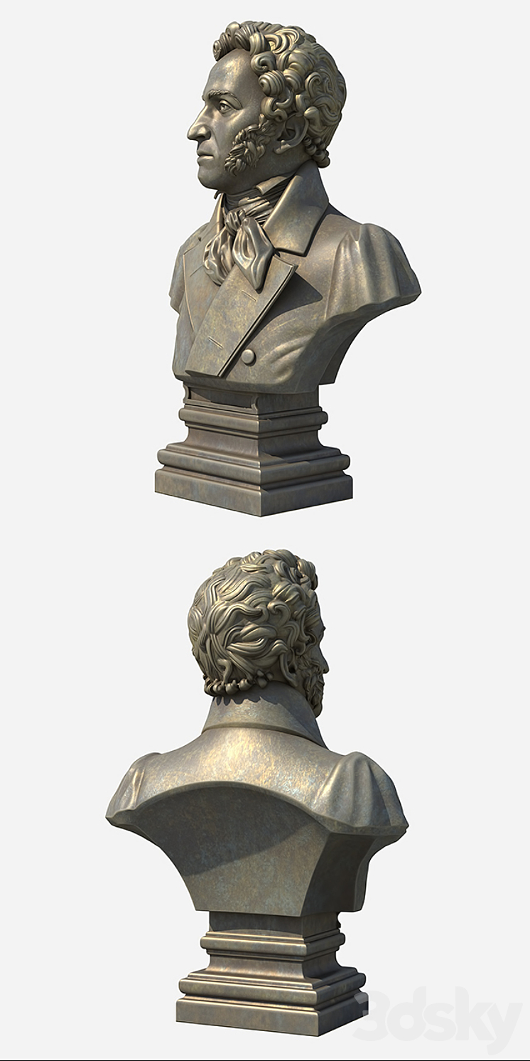 Pushkin Alexander Sergeyevich 3DS Max - thumbnail 2