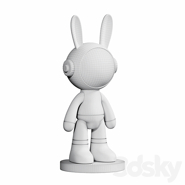 Rabbit Handicraft Decoration Sculpture 3DSMax File - thumbnail 4