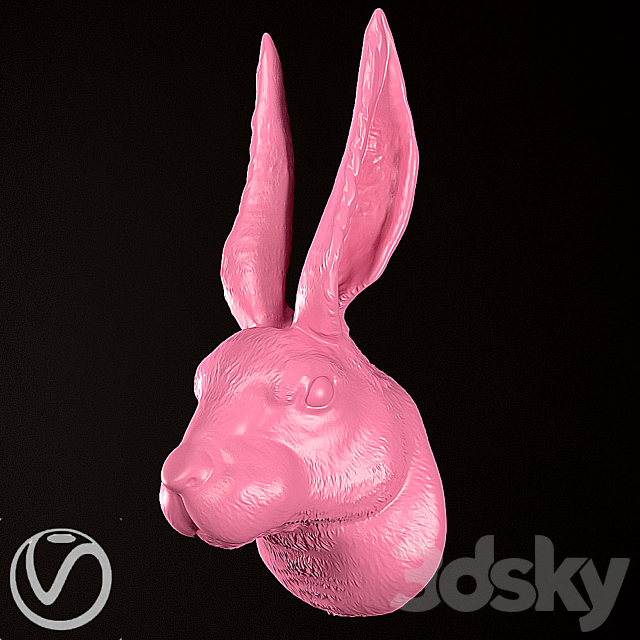 rabbit head 3DSMax File - thumbnail 1