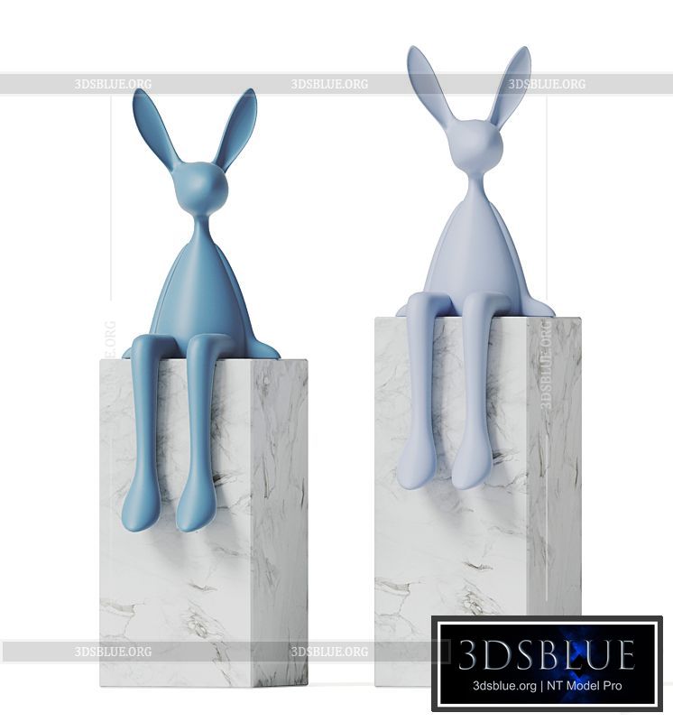 Rabbit Sculpture 3DS Max - thumbnail 3