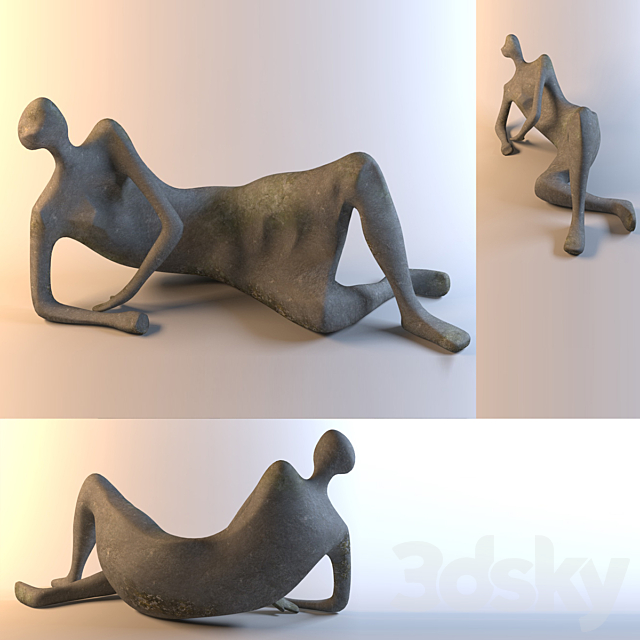 Reclining Figure 3ds Max - thumbnail 1