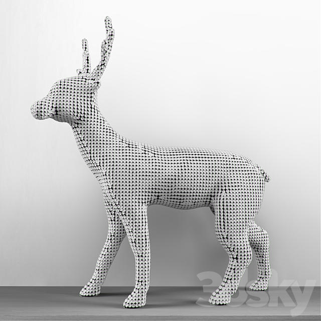 Reindeer 3DS Max Model - thumbnail 2