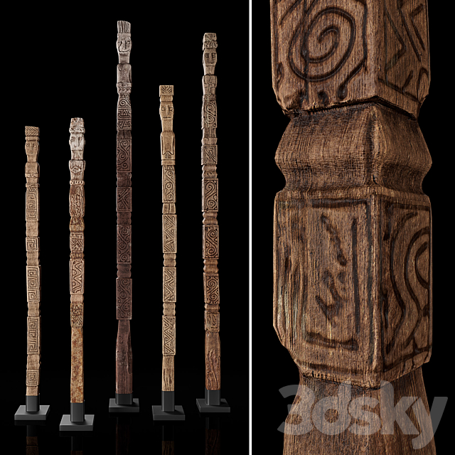 RH Indonesian totem 3DSMax File - thumbnail 2