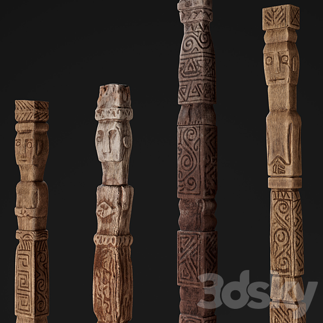 RH Indonesian totem 3DSMax File - thumbnail 3