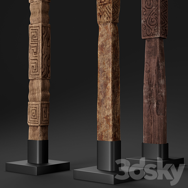 RH Indonesian totem 3DSMax File - thumbnail 4