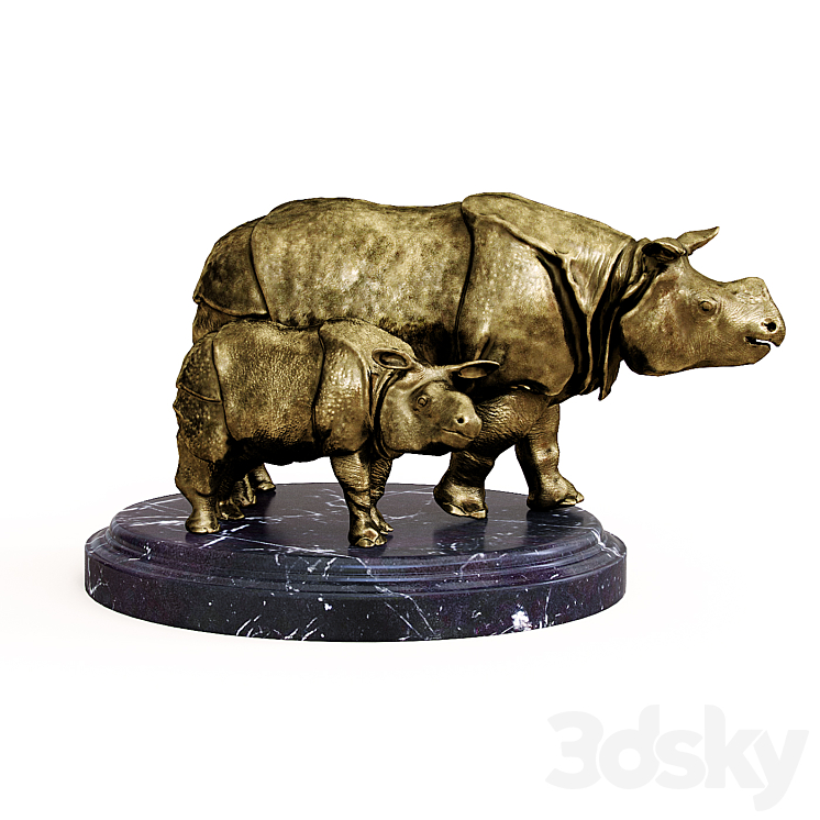 Rhinoceroses 3DS Max - thumbnail 1