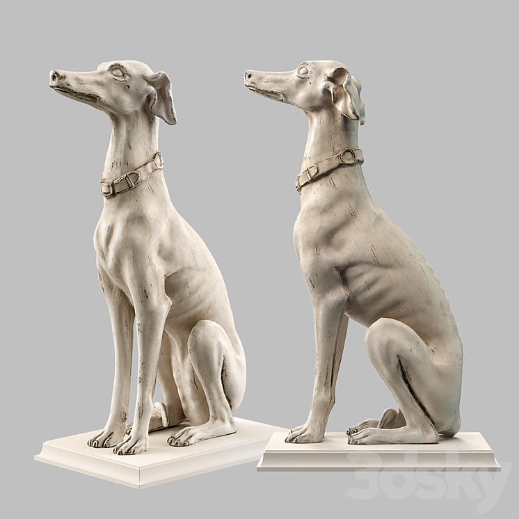 Roberto Giovannini Gray Hound LowPoly 3DS Max Model - thumbnail 1