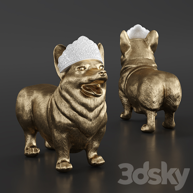 Royal Standing Corgi 3DSMax File - thumbnail 2