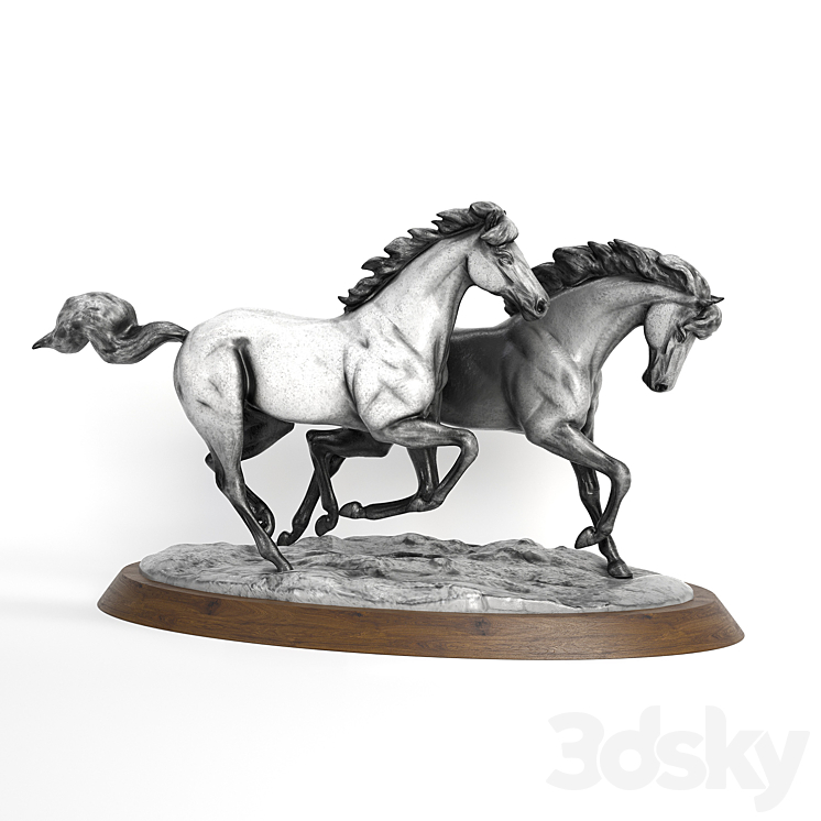 running horses 3DS Max - thumbnail 2