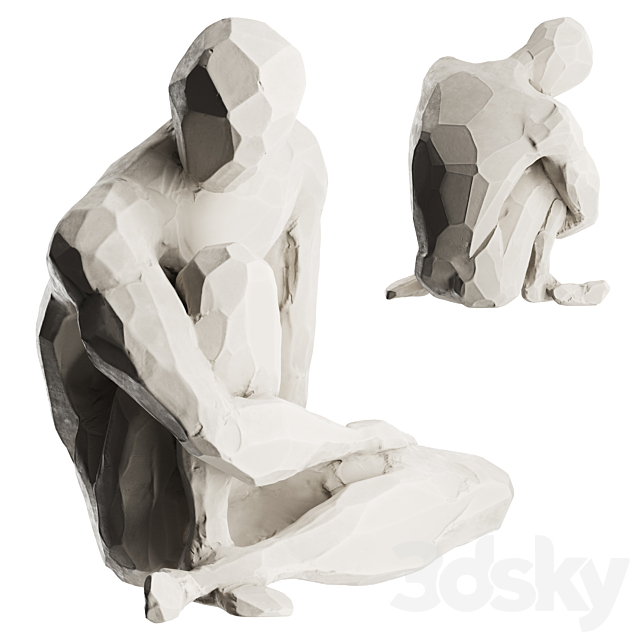 Sculpture Abstract human _ Rory Menage 07 3ds Max - thumbnail 2