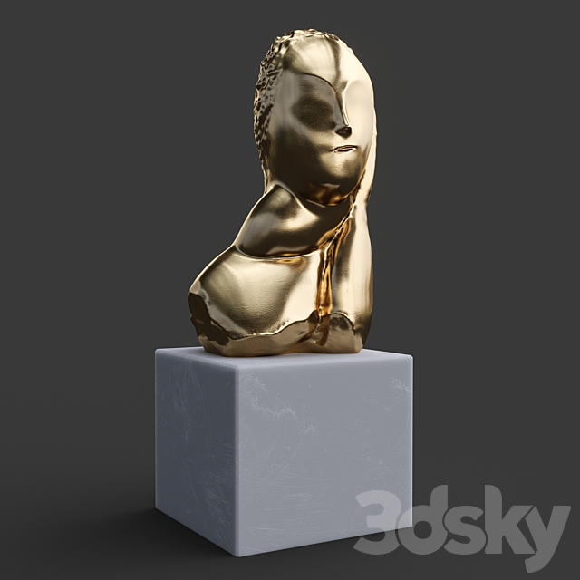 Sculpture Brancusi 3ds Max - thumbnail 1