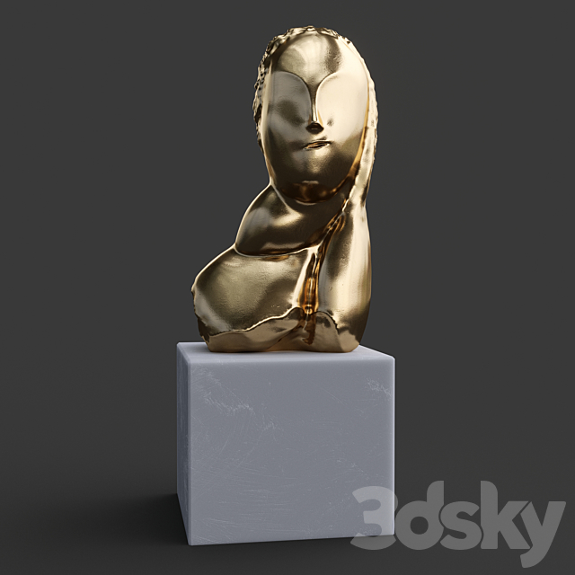 Sculpture Brancusi 3ds Max - thumbnail 2