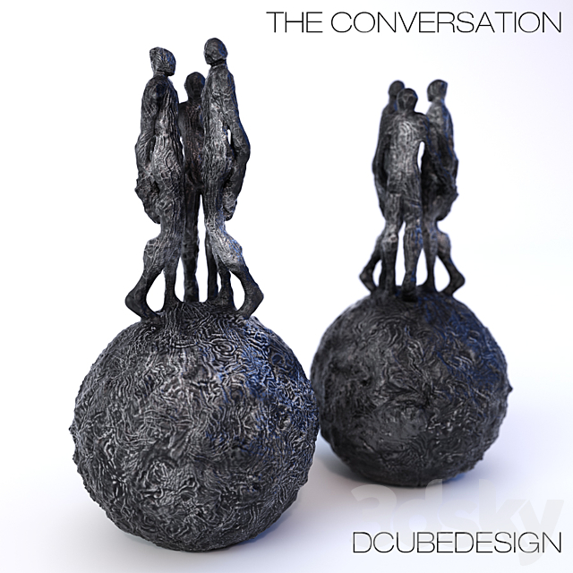 Sculpture DCUBEDESIGN “The Conversation” 3DSMax File - thumbnail 1