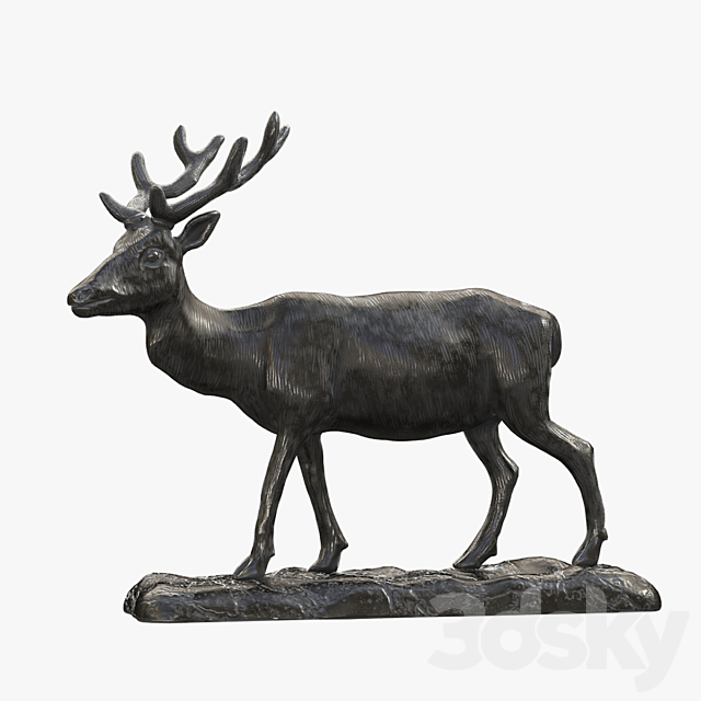 Sculpture “Deer” 3DSMax File - thumbnail 1