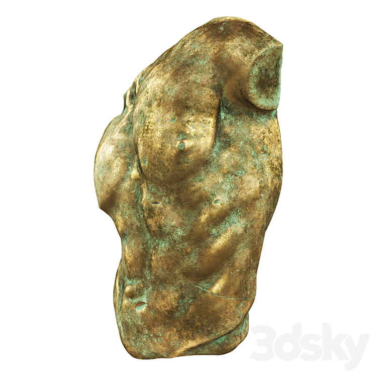 Sculpture Gaddi Torso 3DS Max - thumbnail 2