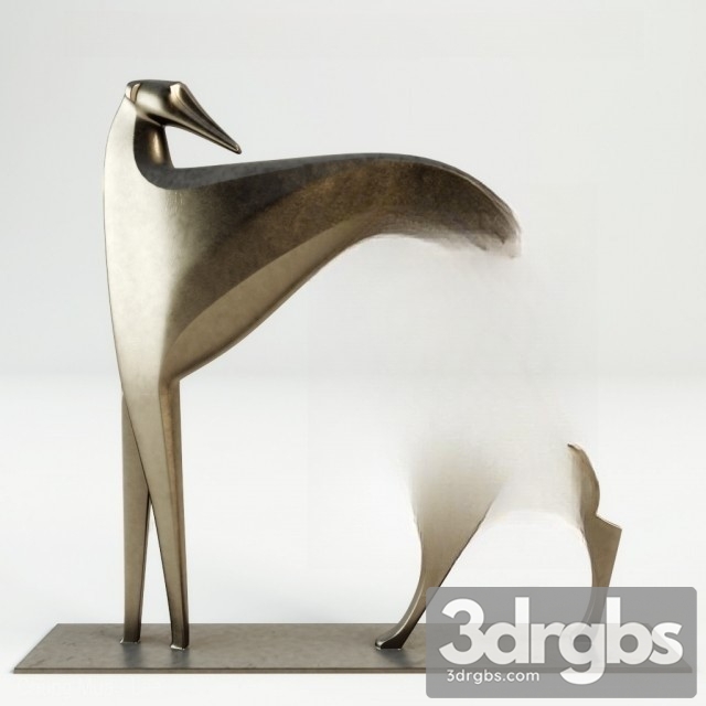 Sculpture Greyhound 3dsmax Download - thumbnail 1