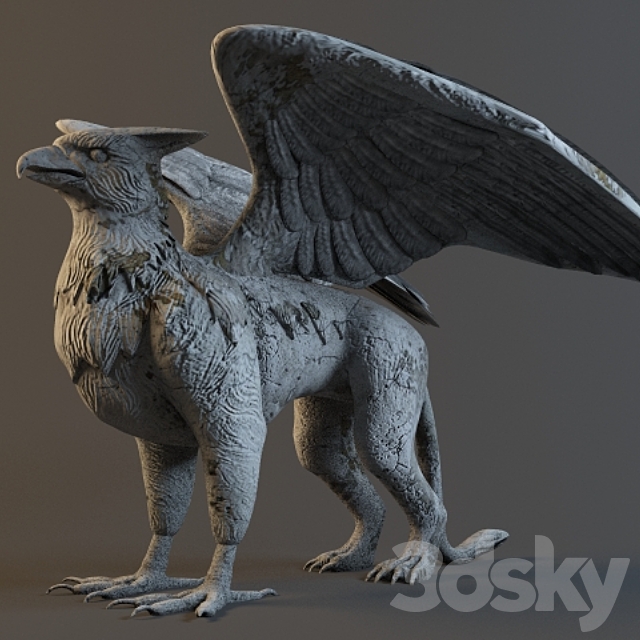 Sculpture Griffin 3DSMax File - thumbnail 1