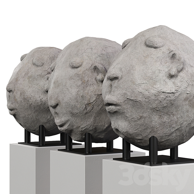 Sculpture – Head 3DSMax File - thumbnail 2