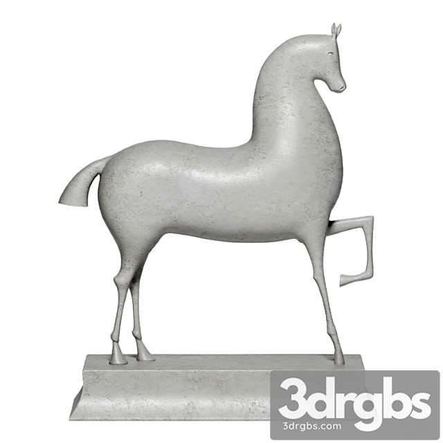 Sculpture Horse 3dsmax Download - thumbnail 1