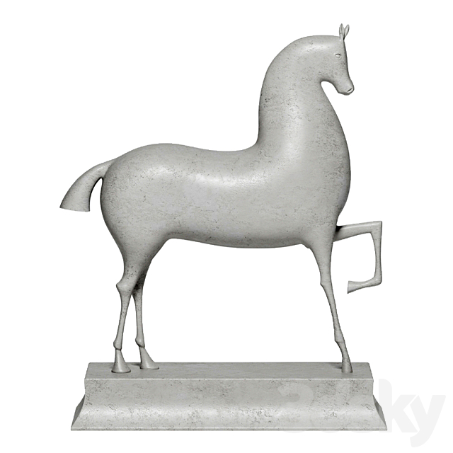 Sculpture Horse 3DSMax File - thumbnail 1