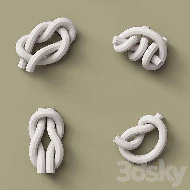 Sculpture Knot by Purely Porcelain 3ds Max - thumbnail 3