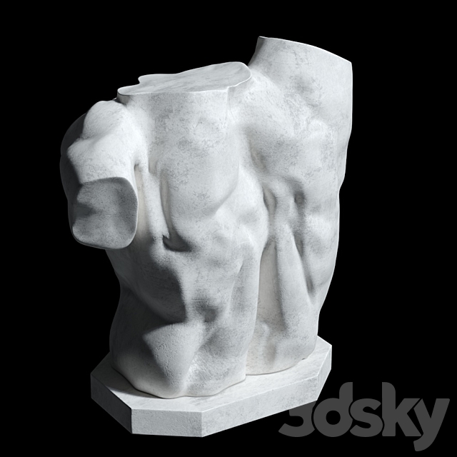 Sculpture Laocoon Torso 3DSMax File - thumbnail 2