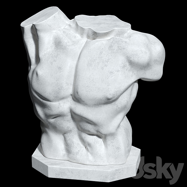 Sculpture Laocoon Torso 3DSMax File - thumbnail 4