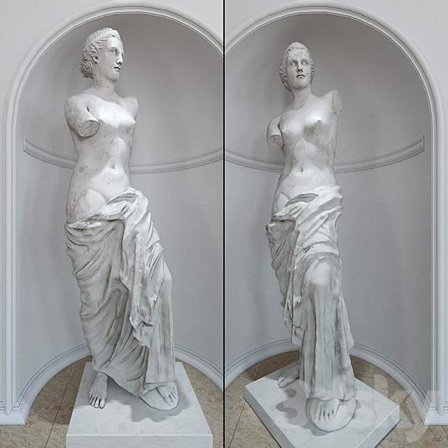 Sculpture of Aphrodite 3DSMax File - thumbnail 1