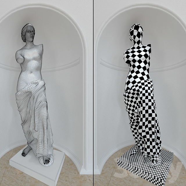 Sculpture of Aphrodite 3DSMax File - thumbnail 2